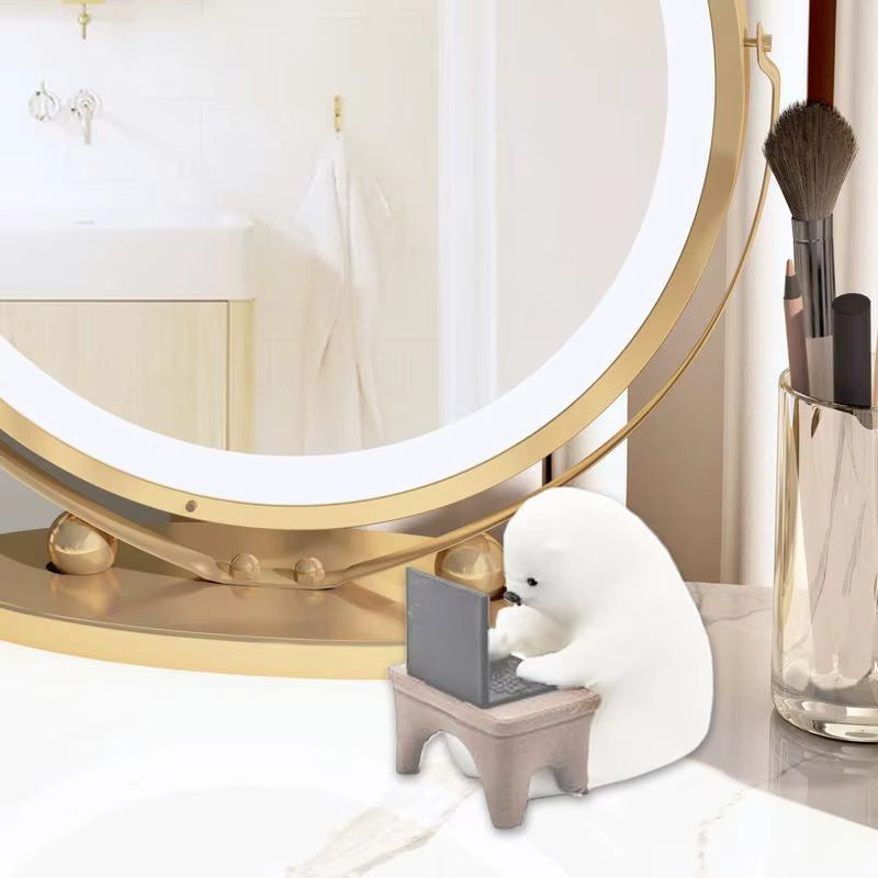 Bear Writing Code Mini Ornament